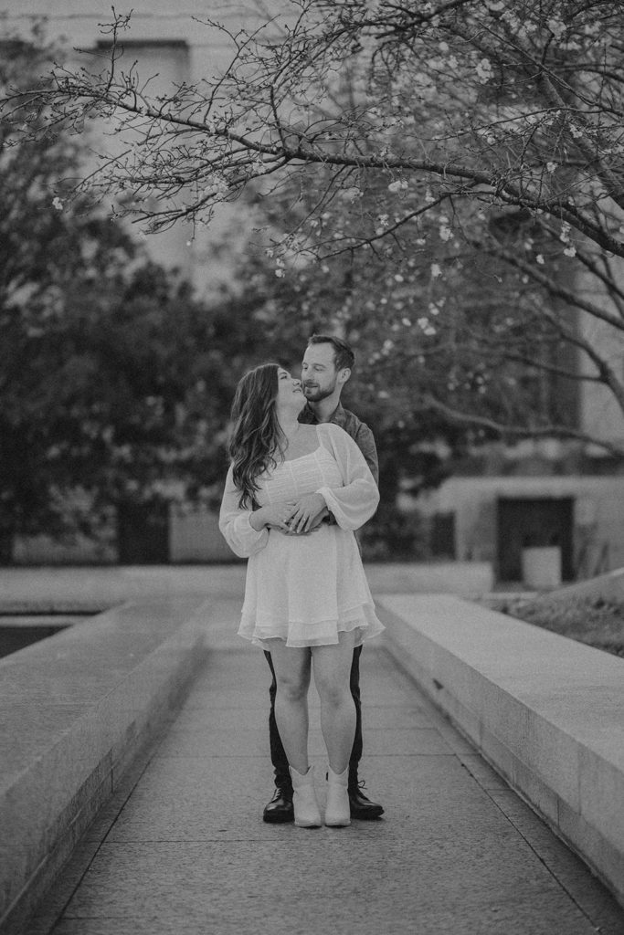 War Memorial Engagement Session with Callie and Josh, Nashville