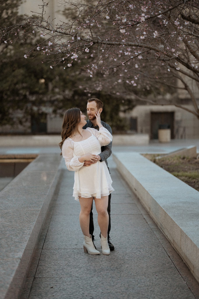 War Memorial Engagement Session with Callie and Josh, Nashville